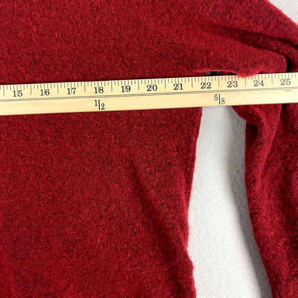 Athleta Merino Wool Blend Transit Pullover Turtleneck Sweater Womens Medium Red - Picture 5 of 13